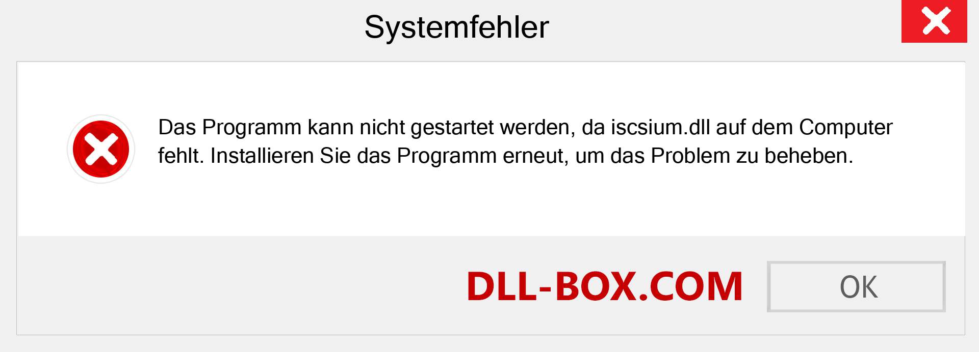 iscsium.dll-Datei fehlt?. Download für Windows 7, 8, 10 - Fix iscsium dll Missing Error unter Windows, Fotos, Bildern